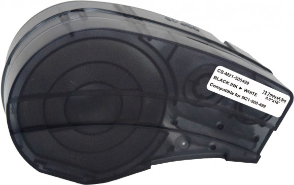 Картридж ленточный Cactus CS-M21-500499 черный на белом 12.7x4.9 для Brady BMP21-PLUS, BMP21-LAB Картридж ленточный Cactus CS-M21-500499 черный на белом 12.7x4.9 для Brady BMP21-PLUS, BMP21-LAB