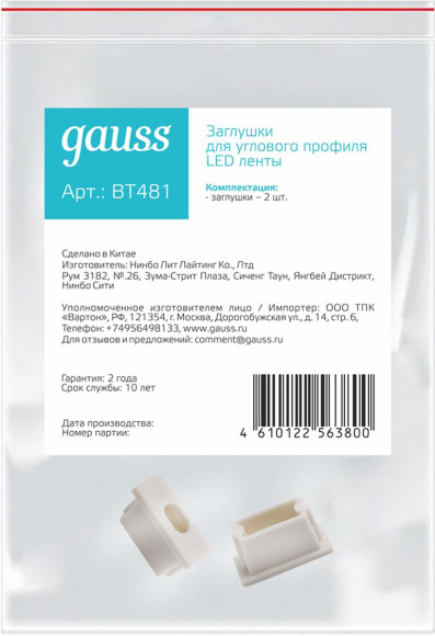 Светильник Gauss TR009 черный
