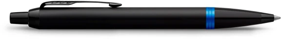 Ручка шариков. Parker IM Vibrant Rings K315 (2172941) Marine Blue PVD M син. черн. подар.кор.