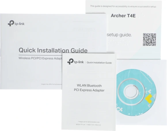 Сетевой адаптер Wi-Fi TP-Link Archer T4E AC1200 PCI Express (ант.внеш.съем) 2ант.