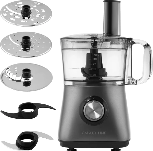 Кухонный комбайн Galaxy Line GL 2314 1000Вт серый