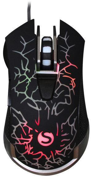 Мышь SunWind SW-M705G черный оптическая 3600dpi USB для ноутбука 6but (1422391)