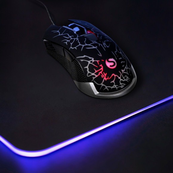 Мышь SunWind SW-M705G черный оптическая 3600dpi USB для ноутбука 6but (1422391)