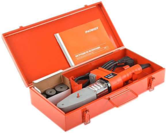 Сварочный аппарат для пластиковых труб Patriot PW 800 0.8кВт Тмакс.:320 парн.насад. (кейс в компл.)