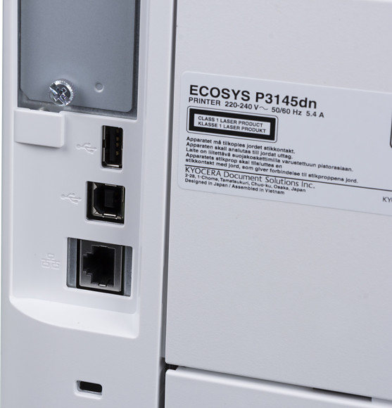 Принтер лазерный Kyocera P3145dn A4 Duplex Net белый (в комплекте: + картридж)