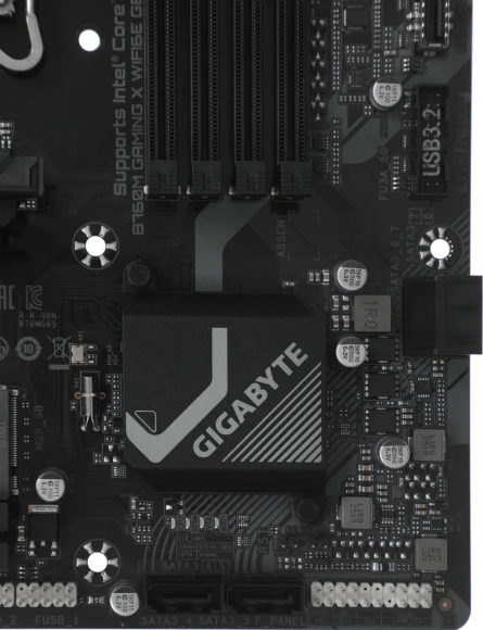 Материнская плата Gigabyte B760M GAMING X WIFI6E GEN5 Soc-1700 Intel B760 4xDDR5 mATX AC`97 8ch(7.1) 2.5Gg RAID+HDMI+DP