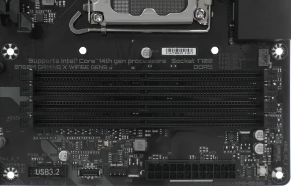 Материнская плата Gigabyte B760M GAMING X WIFI6E GEN5 Soc-1700 Intel B760 4xDDR5 mATX AC`97 8ch(7.1) 2.5Gg RAID+HDMI+DP