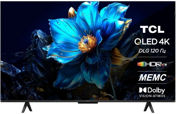 Телевизор QLED TCL 43" 43P7K-UZ черный 4K Ultra HD 60Hz DVB-T DVB-T2 DVB-C DVB-S DVB-S2 USB WiFi Smart TV