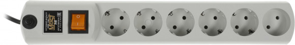 Сетевой фильтр Most H6 2м (6 розеток) белый (коробка) Сетевой фильтр Most H6 2м (6 розеток) белый (коробка)