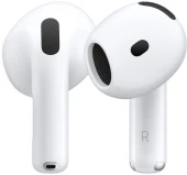 Гарнитура вкладыши Apple AirPods 4 ANC A3055/A3056/A3059 белый беспроводные bluetooth в ушной раковине (MXP93LL/A)