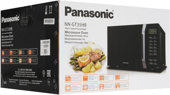 Микроволновая Печь Panasonic NN-GT35HBZPE 23л. 800Вт черный Микроволновая Печь Panasonic NN-GT35HBZPE 23л. 800Вт черный
