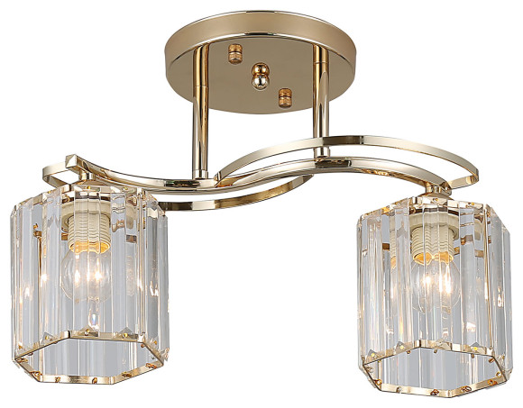 Люстра Hiper Louise H191-5 потолоч. бронза ант./черный