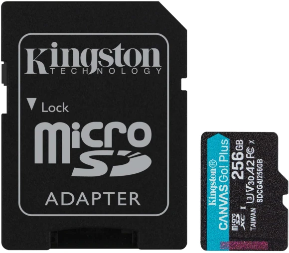 Флеш карта microSDXC 256GB Kingston SDCG4/256GB Canvas Go! Plus A2 + adapter Флеш карта microSDXC 256GB Kingston SDCG4/256GB Canvas Go! Plus A2 + adapter