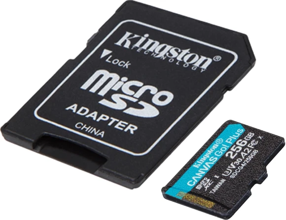 Флеш карта microSDXC 256GB Kingston SDCG4/256GB Canvas Go! Plus A2 + adapter Флеш карта microSDXC 256GB Kingston SDCG4/256GB Canvas Go! Plus A2 + adapter