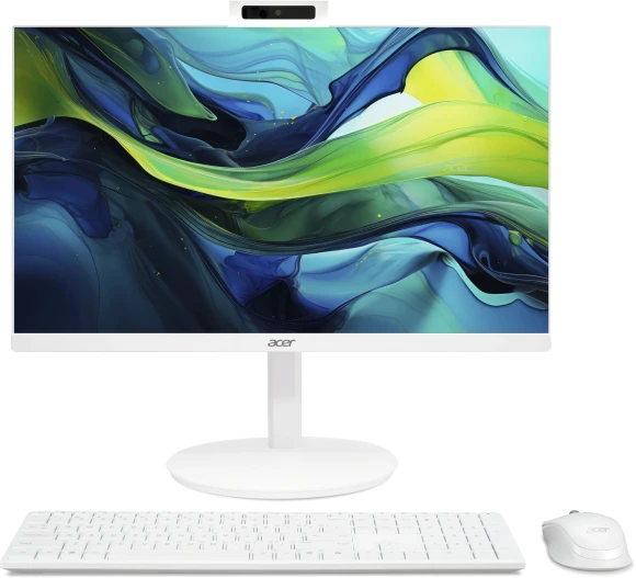 Моноблок Acer Aspire C27-1E13U7UNH 27" Full HD i7 1355U (1.7) 16Gb SSD512Gb Iris Xe CR Eshell GbitEth WiFi BT 90W клавиатура мышь Cam белый 1920x1080