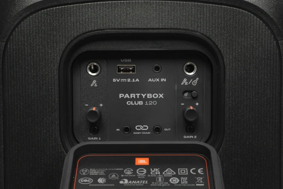 Минисистема Hi-Fi JBL PartyBox Club 120 черный 160Вт USB BT