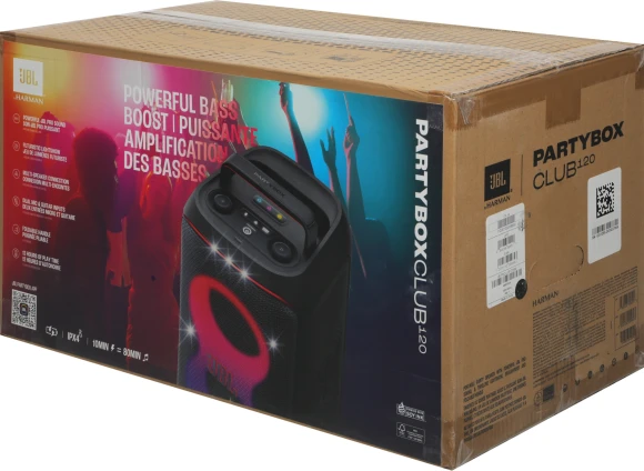 Минисистема Hi-Fi JBL PartyBox Club 120 черный 160Вт USB BT