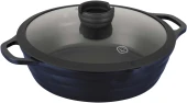 Сотейник Rondell Royal Blue RDA-1547 4.1л. d=28см (с крышкой) синий Сотейник Rondell Royal Blue RDA-1547 4.1л. d=28см (с крышкой) синий