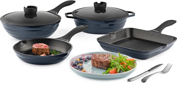 Сотейник Rondell Royal Blue RDA-1547 4.1л. d=28см (с крышкой) синий