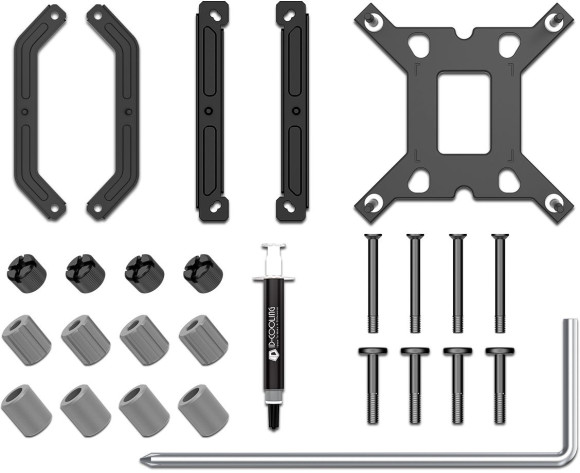 Устройство охлаждения(кулер) ID-Cooling IS-55 Soc-AM5/AM4/1200/1700/1851 черный 4-pin 31.2-31.2dB Al+Cu 125W 450gr Ret (IS-55 BLACK)