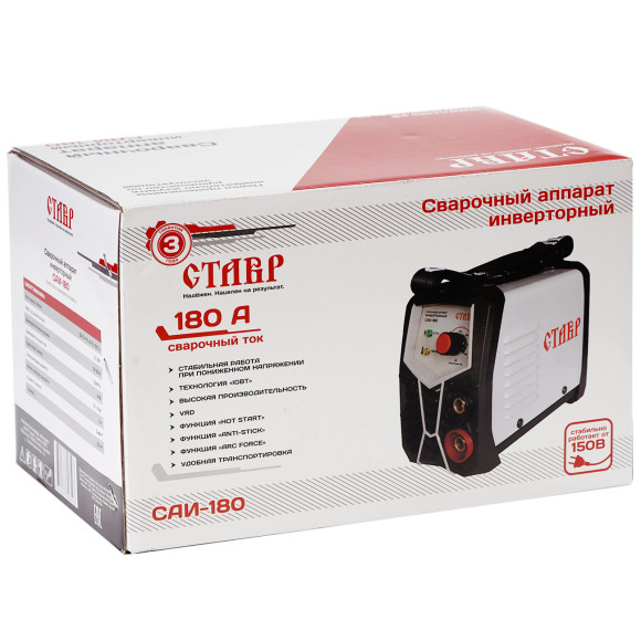 Сварочный аппарат Ставр САИ-180 инвертор ММА 3.7кВт