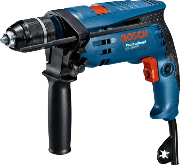 Дрель ударная Bosch GSB 1600 RE 701Вт патрон:быстрозажимной реверс (0601228200) Дрель ударная Bosch GSB 1600 RE 701Вт патрон:быстрозажимной реверс (0601228200)