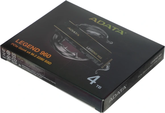 Накопитель SSD A-Data PCIe 4.0 x4 4TB ALEG-960-4TCS Legend 960 M.2 2280
