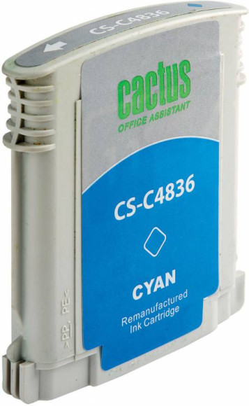 Картридж струйный Cactus CS-C4836 №11 голубой (29мл) для HP BIJ 1000/1100/1200/2200/2300/2600/2800 с чипом Картридж струйный Cactus CS-C4836 №11 голубой (29мл) для HP BIJ 1000/1100/1200/2200/2300/2600/2800 с чипом