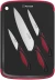 Набор ножей кухон. Rondell Arsenale RD-1891 компл.:4предм. разд.дос. черный/бордовый блистер