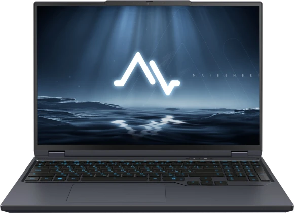 Ноутбук Maibenben X16B-R98956 Ryzen 9 8940HX 16Gb SSD1Tb NVIDIA GeForce RTX 5060 8Gb 16" IPS QHD+ (2560x1600) Windows 11 Home black WiFi BT Cam 5200mAh (X16B-R98956GQSHBRE3)