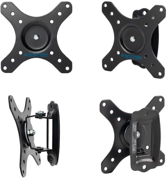 Кронштейн для телевизора Kromax GALACTIC-1 new черный 15"-32" макс.20кг настенный поворот и наклон