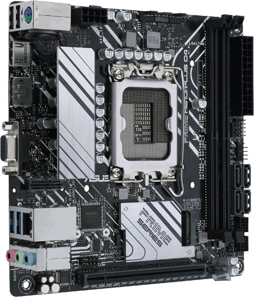 Материнская плата Asus PRIME H610I-PLUS D4-CSM Soc-1700 Intel H610 2xDDR4 mini-ITX AC`97 8ch(7.1) GbLAN+VGA+HDMI+DP Материнская плата Asus PRIME H610I-PLUS D4-CSM Soc-1700 Intel H610 2xDDR4 mini-ITX AC`97 8ch(7.1) GbLAN+VGA+HDMI+DP