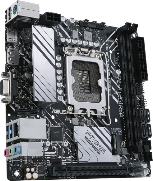 Материнская плата Asus PRIME H610I-PLUS D4-CSM Soc-1700 Intel H610 2xDDR4 mini-ITX AC`97 8ch(7.1) GbLAN+VGA+HDMI+DP Материнская плата Asus PRIME H610I-PLUS D4-CSM Soc-1700 Intel H610 2xDDR4 mini-ITX AC`97 8ch(7.1) GbLAN+VGA+HDMI+DP