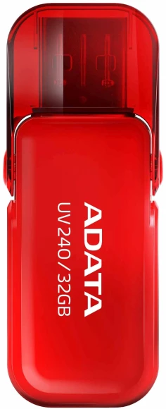 Флеш Диск A-Data 32Gb UV240 AUV240-32G-RRD USB2.0 красный Флеш Диск A-Data 32Gb UV240 AUV240-32G-RRD USB2.0 красный