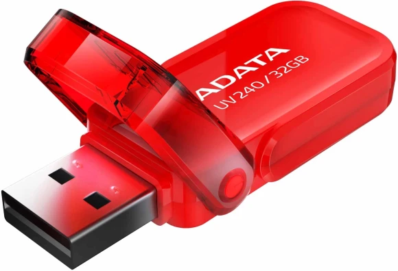 Флеш Диск A-Data 32Gb UV240 AUV240-32G-RRD USB2.0 красный Флеш Диск A-Data 32Gb UV240 AUV240-32G-RRD USB2.0 красный