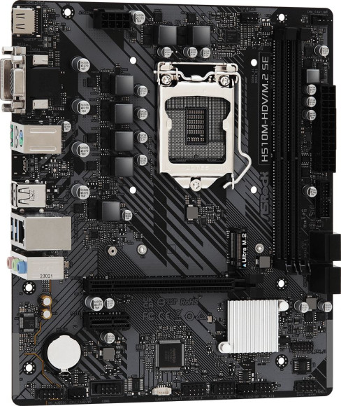 Материнская плата Asrock H510M-HDV/M.2 SE Soc-1200 Intel H470 2xDDR4 mATX AC`97 8ch(7.1) GbLAN+VGA+DVI+HDMI Материнская плата Asrock H510M-HDV/M.2 SE Soc-1200 Intel H470 2xDDR4 mATX AC`97 8ch(7.1) GbLAN+VGA+DVI+HDMI