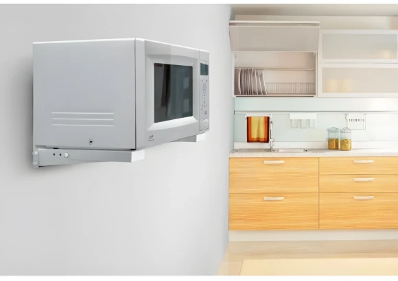 Кронштейн для СВЧ Holder MWS-2002 металлик макс.40кг настенный фиксированный Кронштейн для СВЧ Holder MWS-2002 металлик макс.40кг настенный фиксированный