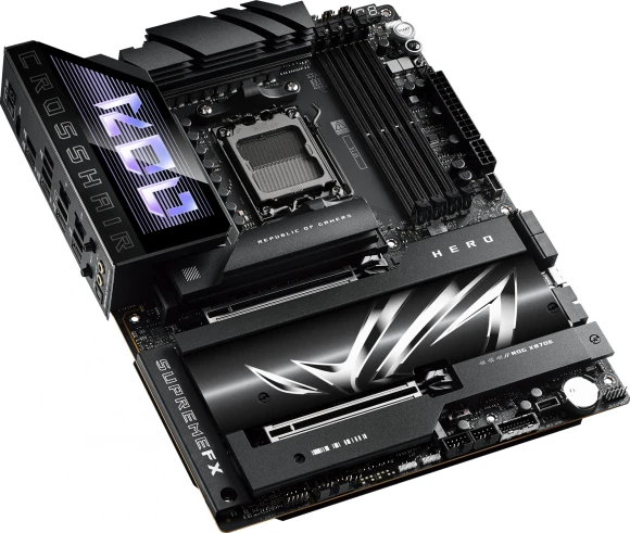 Материнская плата Asus ROG CROSSHAIR X870E HERO Socket AM5 AMD X870E 4xDDR5 ATX AC`97 8ch(7.1) 5Gigabit + 2.5Gigabit Ethernet RAID+HDMI