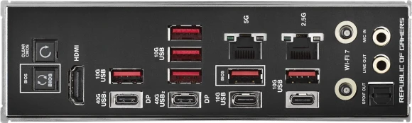 Материнская плата Asus ROG CROSSHAIR X870E HERO Socket AM5 AMD X870E 4xDDR5 ATX AC`97 8ch(7.1) 5Gigabit + 2.5Gigabit Ethernet RAID+HDMI