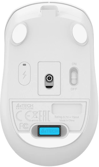 Мышь A4Tech Fstyler FG15C Air2 белый оптическая 1200dpi беспров. USB для ноутбука 3but