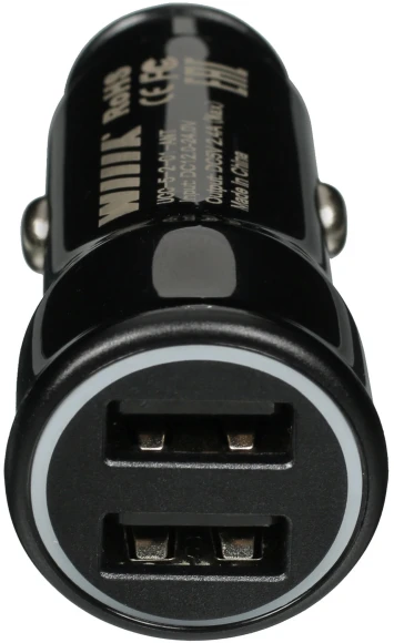 Автомобильное зар./устр. Wiiix UCC-5-2-01-ANT 2.4A (PD) 2xUSB универсальное черный Автомобильное зар./устр. Wiiix UCC-5-2-01-ANT 2.4A (PD) 2xUSB универсальное черный