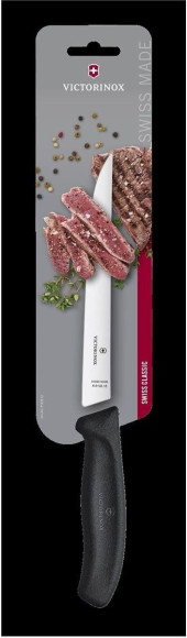 Нож кухонный Victorinox Swiss Classic (6.8103.18B) стальной разделочный лезв.180мм прямая заточка черный блистер Нож кухонный Victorinox Swiss Classic (6.8103.18B) стальной разделочный лезв.180мм прямая заточка черный блистер