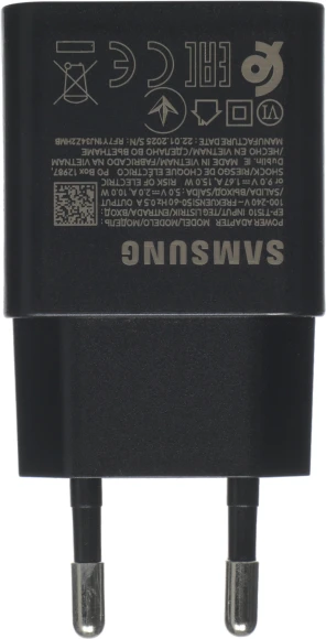 Сетевое зар./устр. Samsung EP-T1510N 15W 2A+1.67A (PD) USB Type-C для Samsung черный (EP-T1510NBEGRU)