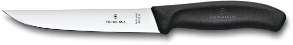 Нож кухонный Victorinox Swiss Classic (6.8103.15B) стальной разделочный лезв.150мм прямая заточка черный блистер