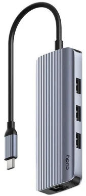 Разветвитель USB 3.2 Cudy UH200 2порт. серебристый