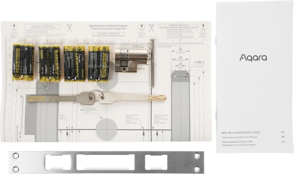 Умный замок Aqara A100 Zigbee врезной разбл.отпеч.паль. черный (ZNMS02ES) Умный замок Aqara A100 Zigbee врезной разбл.отпеч.паль. черный (ZNMS02ES)