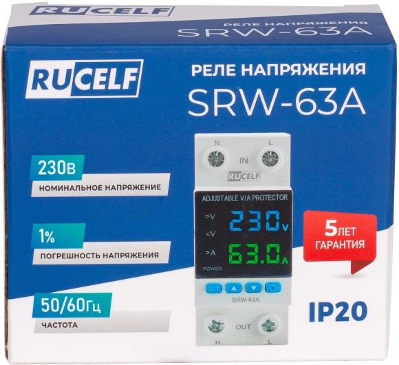 Стабилизатор напряжения Rucelf SRW-30A 3.68кВА однофазный белый
