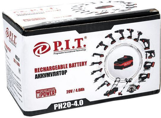 Батарея аккумуляторная P.I.T. OnePower PH20-4.0 20В 4Ач Li-Ion (PH20-4.0) Батарея аккумуляторная P.I.T. OnePower PH20-4.0 20В 4Ач Li-Ion (PH20-4.0)