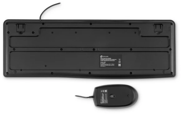 Клавиатура + мышь Оклик S650 клав:черный мышь:черный USB Multimedia (1875246)