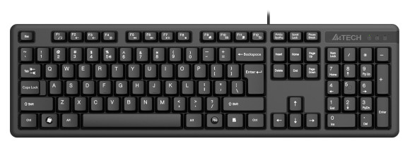Клавиатура A4Tech KK-3 черный USB (KK-3 USB (BLACK))